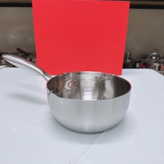 Chảo Inox 304 liền khối miệng rót Kalpen Lager Lg18,20,24,26,28