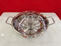 Chảo xào Inox 304 liền khối Kalpen Lager 30cm