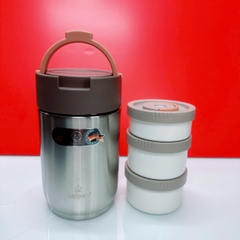 Hộp Cơm Giữ Nhiệt 3 Ngăn Inox Kalpen I1 Thể Tích 2000ml