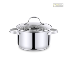 Nồi Inox 304 Cao Cấp 5 Đáy Kalpen Lermat Size 18cm