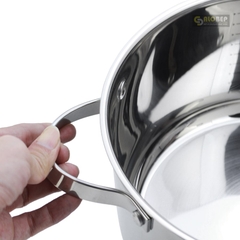 Nồi Inox 304 Cao Cấp 5 Đáy Kalpen Lermat Size 18cm