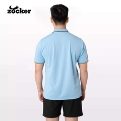 Áo Polo Thi Đấu Pickleball Zocker Xanh Da Trời