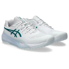 Giày Pickleball/Tennis Nam Asics Gel-Resolution X - White/Pitch Green 1041A481-102