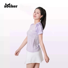 Áo Thi Đấu Pickleball Zocker JAC01 Nữ - Màu Tím