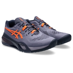 Giày Pickleball/Tennis Nam Asics Gel-Resolution X - Greyish Purple/Nova Orange 1041A481-500