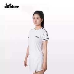 Áo Thi Đấu Pickleball Zocker JAC01 Nữ - Màu Trắng