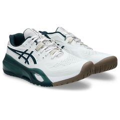 Giày Pickleball/Tennis Nam Asics Gel-Resolution X - White/Saxon Green 1041A481-111