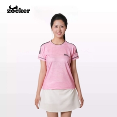 Áo Thi Đấu Pickleball Zocker JAC01 Nữ - Màu Hồng