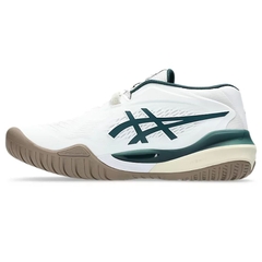 Giày Pickleball/Tennis Nam Asics Gel-Resolution X - White/Saxon Green 1041A481-111