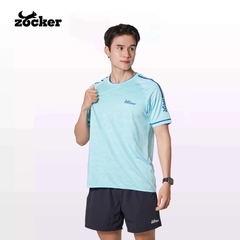 Áo Thi Đấu Pickleball Zocker JAC01 Nam - Xanh Thiên Thanh