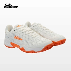 Giày Pickleball Nam/Nữ Zocker Aspire - Trắng/Cam
