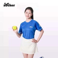 Áo Thi Đấu Pickleball Zocker JAC01 Nữ - Màu Xanh Navy