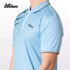 Áo Polo Thi Đấu Pickleball Zocker Xanh Da Trời