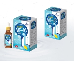 BE'SMART VIT-D3 DROPS, Lọ 15ml, Bổ sung Vitamin D3 và K2-MD7, Giúp Bé phát triển toàn diện
