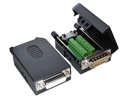 Cổng db15 đầu cái 16 chân nối dây bắt vít domino có vỏ ( 2 HÀNG CHÂN )