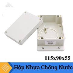 Hộp Nhựa Chống Nước 115x90x55 Có Tai
