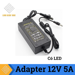 Nguồn Adapter 12V 5A Đầu DC 5.5x2.1mm Có LED
