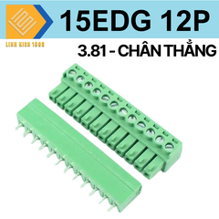 Terminal 15EDG - 12P 3.81mm  chân thẳng