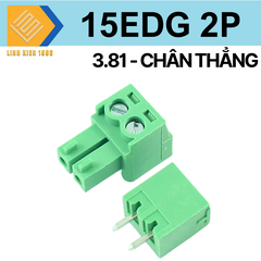 Terminal 15EDG - 2P 3.81mm chân thẳng