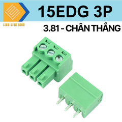 Terminal 15EDG - 3P 3.81mm chân thẳng