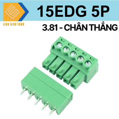 Terminal 15EDG - 5P 3.81mm chân thẳng