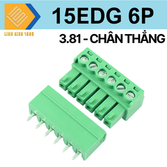 Terminal 15EDG - 6P 3.81mm chân thẳng