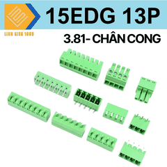 Terminal 15edg - 13p 3.81mm chân cong