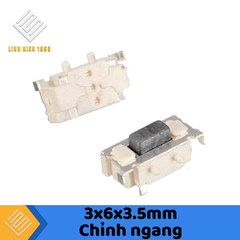 Nút Nhấn 3x6x3.5mm 4 Chân SMD Chỉnh Ngang
