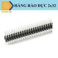 Hàng rào đực đôi 2.54mm 32 chân 2 hàng Cao 11.2mm