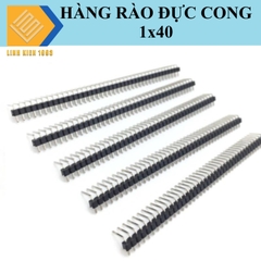 Hàng rào đực đơn 2.54mm 40 chân cong 1 hàng cao 6mm