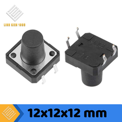 Nút Nhấn 12 x 12 x 12mm 4 Chân Xuyên Lỗ