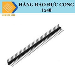 Hàng rào đực đơn 2.54mm 40 chân 1 hàng chân cong