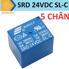 SRD-24VDC-SL-C Relay songle 24V10A 5 chân rơ le 24vdc 10a