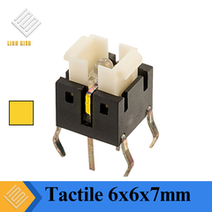 TS-Y Nút Nhấn Tactile 6x6x7mm Có LED Màu Vàng