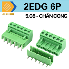 Terminal 6p - 2edg 5.08mm ( chân cong )