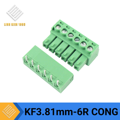 Terminal KF-3.81-6R 300V 10A 6 Chân Cong