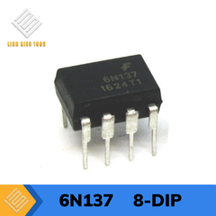 6N137 Logic Output Optoisolator 2500Vrms 1 Channel, 8-DIP