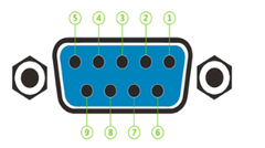 Cổng DB9 đầu cái 9 chân nối dây bắt vít domino có vỏ