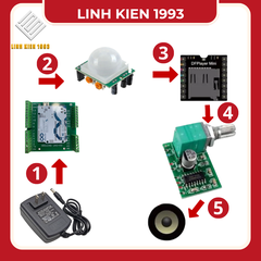 Mạch tự động phát âm thanh nhắc nhở khi có người chuyển động