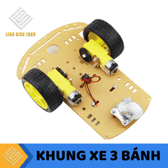 Khung Xe 3 Bánh 2 Động Cơ Kèm Đế Pin