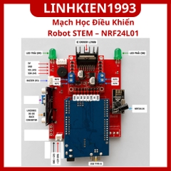 Mạch Học Điều Khiển Robot STEM NRF24L01 Arduino Nano L298N - Board Thực Hành Robot Điều Khiển Từ Xa DIY