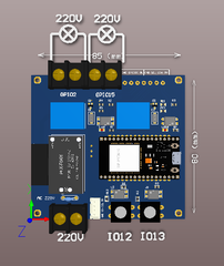 MẠCH ESP32 GIÁM SÁT NHIỆT ĐỘ ĐỘ ẨM SHT30 VỚI 2 RELAY