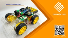 Bộ KIT xe Robot Stem Thông Minh 4 Bánh - Điều khiển bằng App Blink  