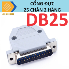Đầu DB25 RS232 loại đực có vỏ 2 hàng chân