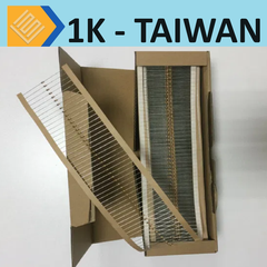 Điện trở 1k TAIWAN 4 vòng màu 1/4 WAT [ SET 10 CON ]