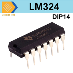 IC LM324 DIP-14 (LM324N) (IC khuếch đại thuật toán OpAmp)