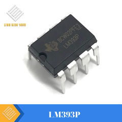 LM393P IC Dual Comparator, Open Collector, 8-DIP