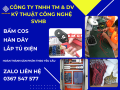 BẤM COS , HÀN DÂY , LẮP TỦ ĐIỆN