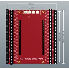 Đế ra chân nucleo f746zg stm32 144 chân domino 3.81mm