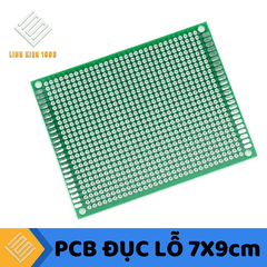 PCB 7x9cm phủ xanh hai mặt ( loại tốt)